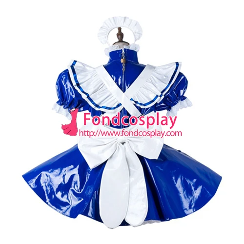 

Sissy maid pvc dress lockable Uniform cosplay costume Tailor-made[G2209]