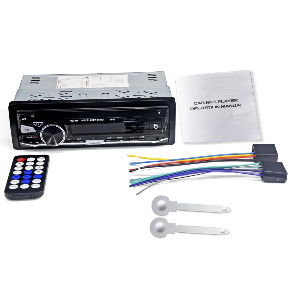 

Car Radio Mp3 Player bluetooth USB TF Aux 1 Din Car Audio Stereo including rear camera with steering wheel remote control