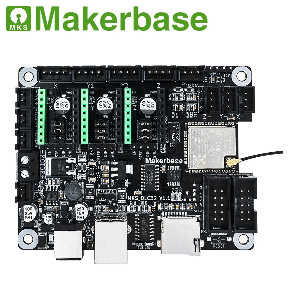 Makerbase MKS DLC32 Автономный контроллер 32 бит ESP32 WIFI GRBL TFT сенсорный экран для