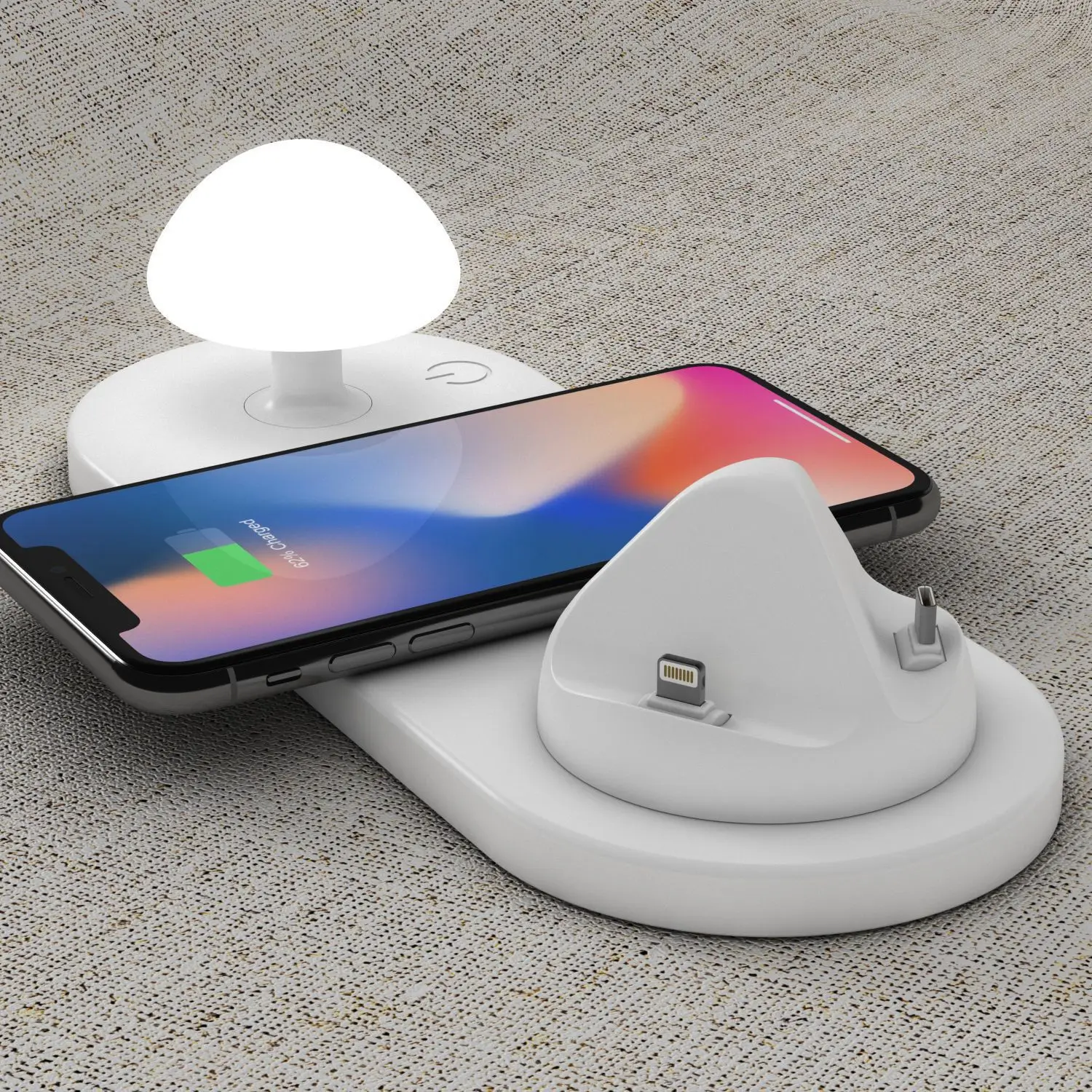 

New multifunctional mobile phone seat charging night light multi-port USB mobile phone direct charger smart wireless fast
