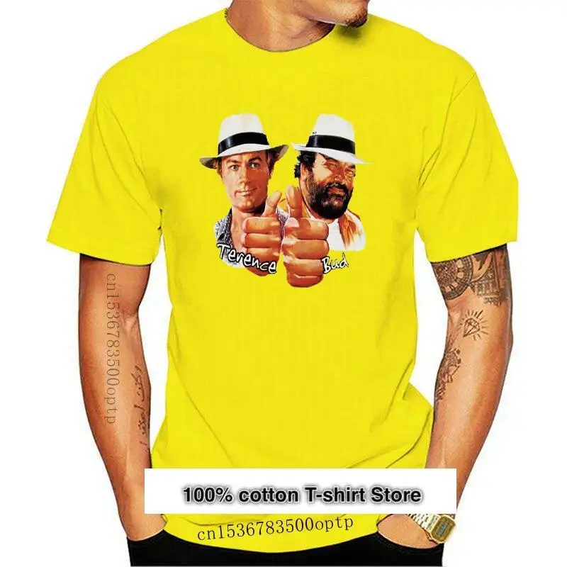 

Camiseta de манга corta para hombre y mujer, camisa de манга corta, с принтом Багги Bud, Ross Terence Hill