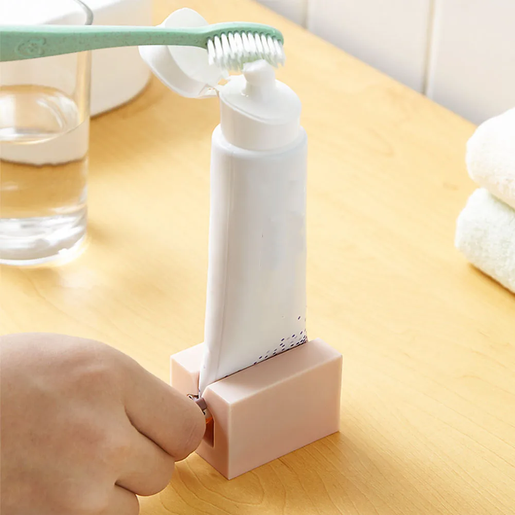 

Avoid Wasting Multifunctional PP Handheld Manual Squeezer Household Toothpaste Dispenser Portable Rolling Bathroom Supplies