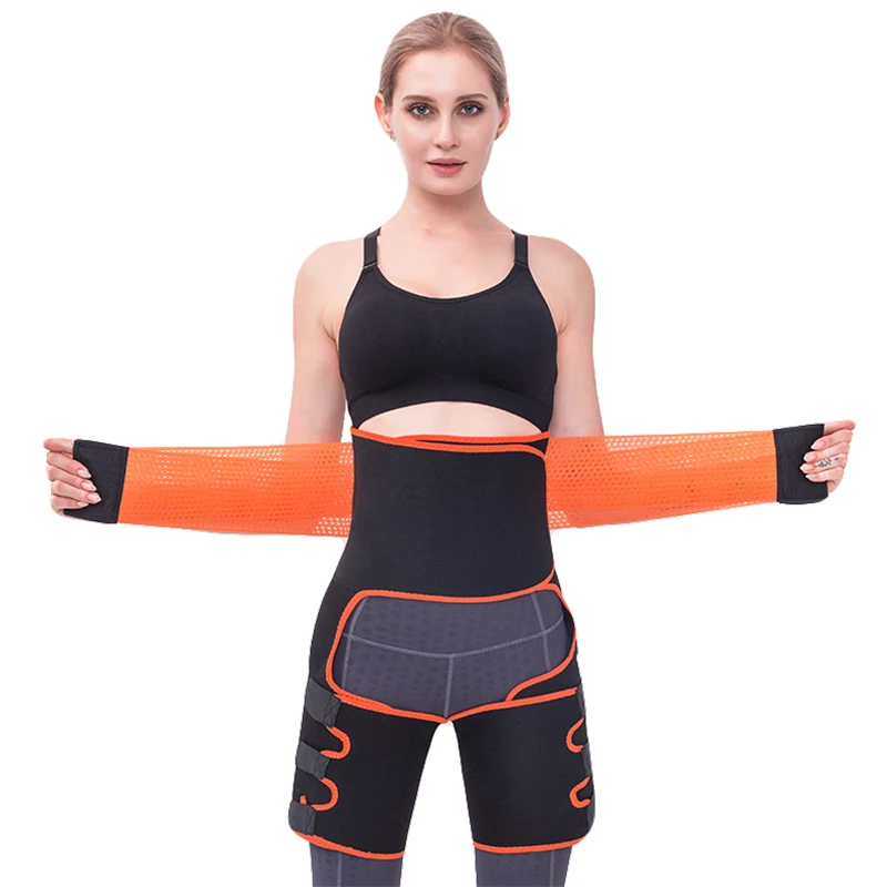 Neoprene Waist Trainer Sweat Slim Thigh Trimmer Leg Shaper Slimming Belt Shapewear For Weight Loss Body | Женская одежда
