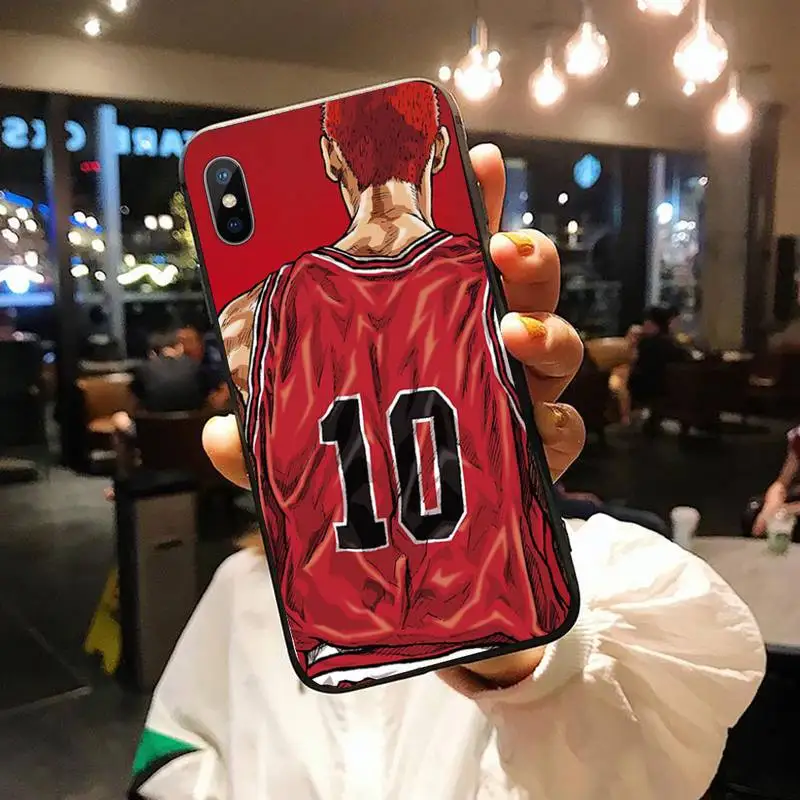 

Japanese Anime Slam Dunk Rubber Phone Case for iPhone 11 12 pro XS MAX 8 7 6 6S Plus X 5S SE 2020 XR