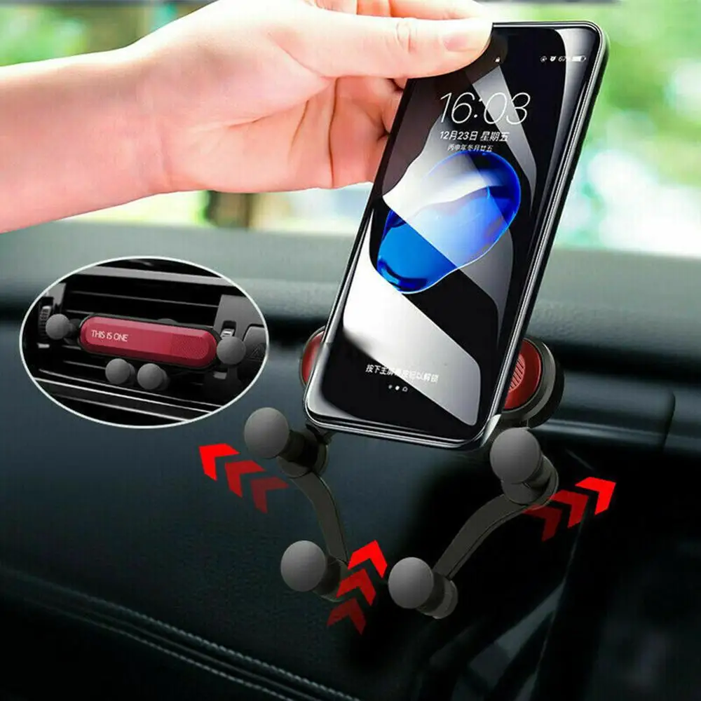 

Gravity Car Phone Holder For iphone X Xs Max Samsung S9 in Car Air Vent Mount Car Holders For Xiaomi Huawei Mobile Phone Stand