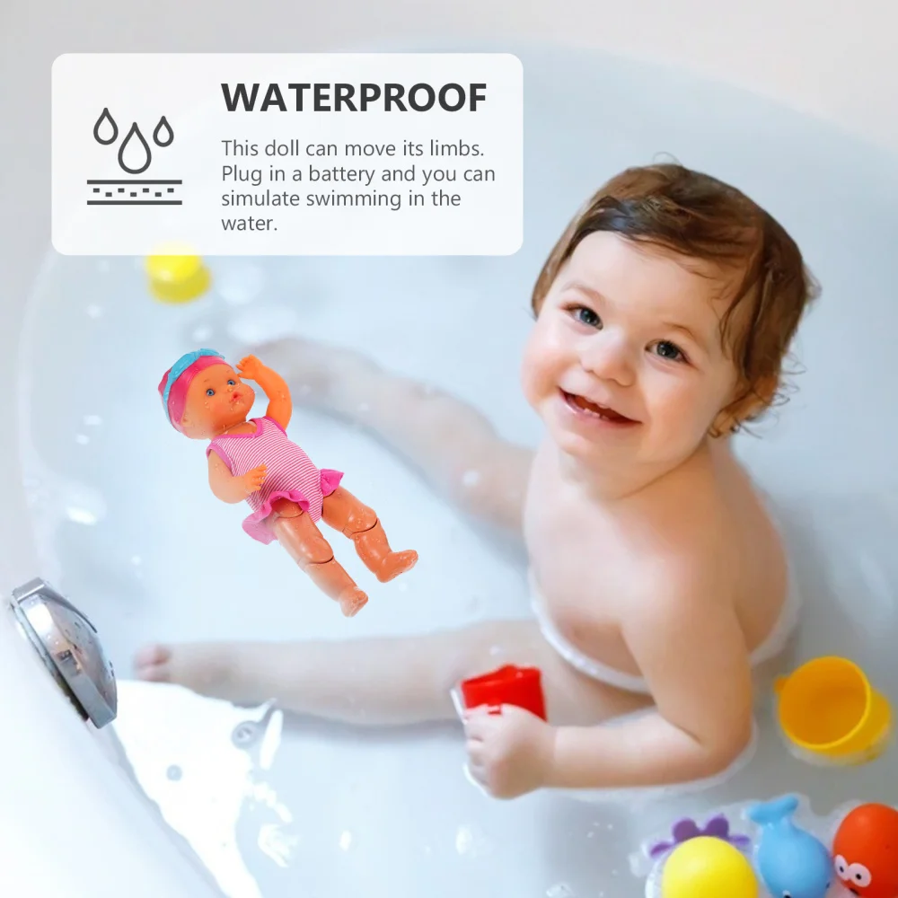 

Lifelike Baby Doll Electric Newborn Dolls Swimming Pool Full Body Baby Doll