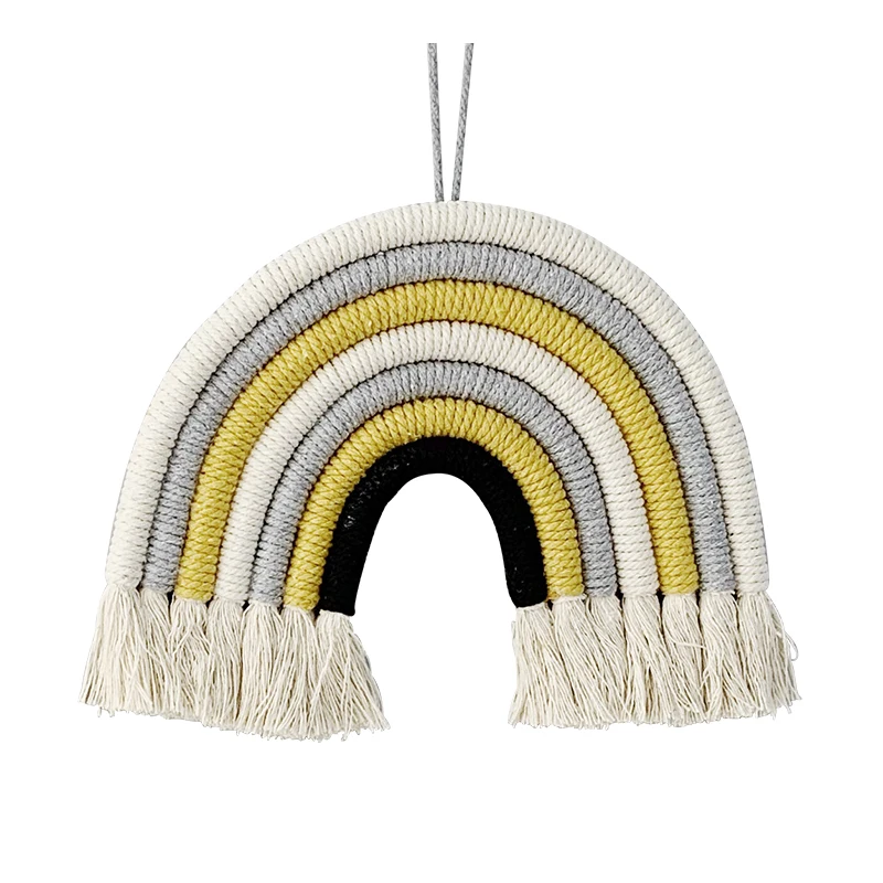 

DIY Rainbow Wall Hanging Decoration Handmade Rainbow Decoration Nordic Baby Room Nursery Teepee TentChristmas New Year Decor