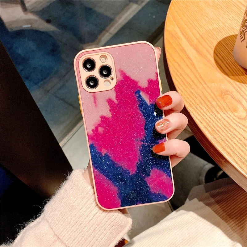 

For iPhone series Straight edge liquid phone case iPhone 12 case 11/12promax liquid silicone XS X protective cover XR soft case