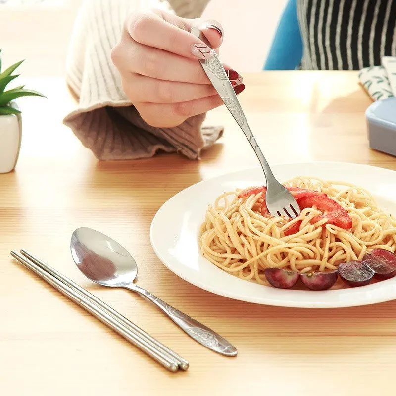 Набор посуды из трех предметов в скандинавском стиле модный простой цветной бокс