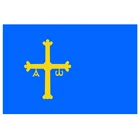 Флаг княжества Астурия из Испании, 3x5 футов, 90x150 см, 100D полиэстер с латунными люверсами, рекламный баннер