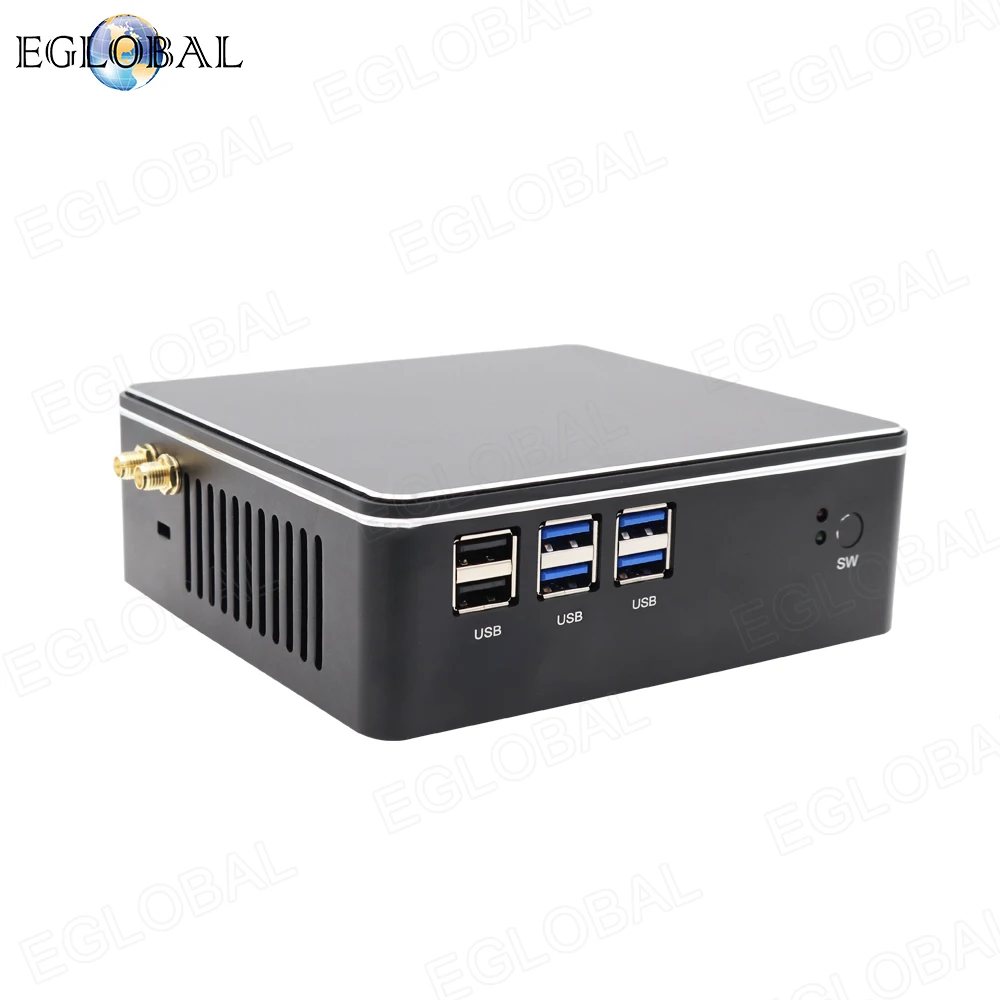 Горячая Распродажа мини-ПК с вентилятором i3 i5 i7 DDR3L/DDR4 версия игровой компьютер HDMI