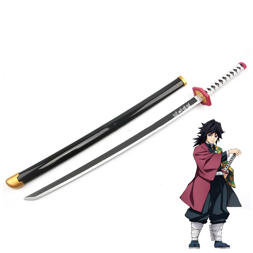 

Tomioka Giyuu Cosplay Sword Demon Slayer Kimetsu No Yaiba Wooden Weapons Replica Prop Halloween Christmas Fancy Party Props
