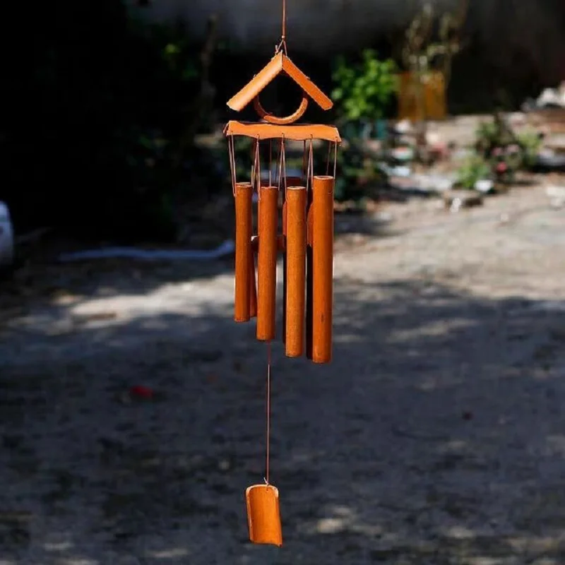 

Outdoor Bamboo Wind Chimes Yard Antique Garden Tubes Bell Copper Yard Relaxing Windchime Wall Hanging Home Decor Handmade Crafts