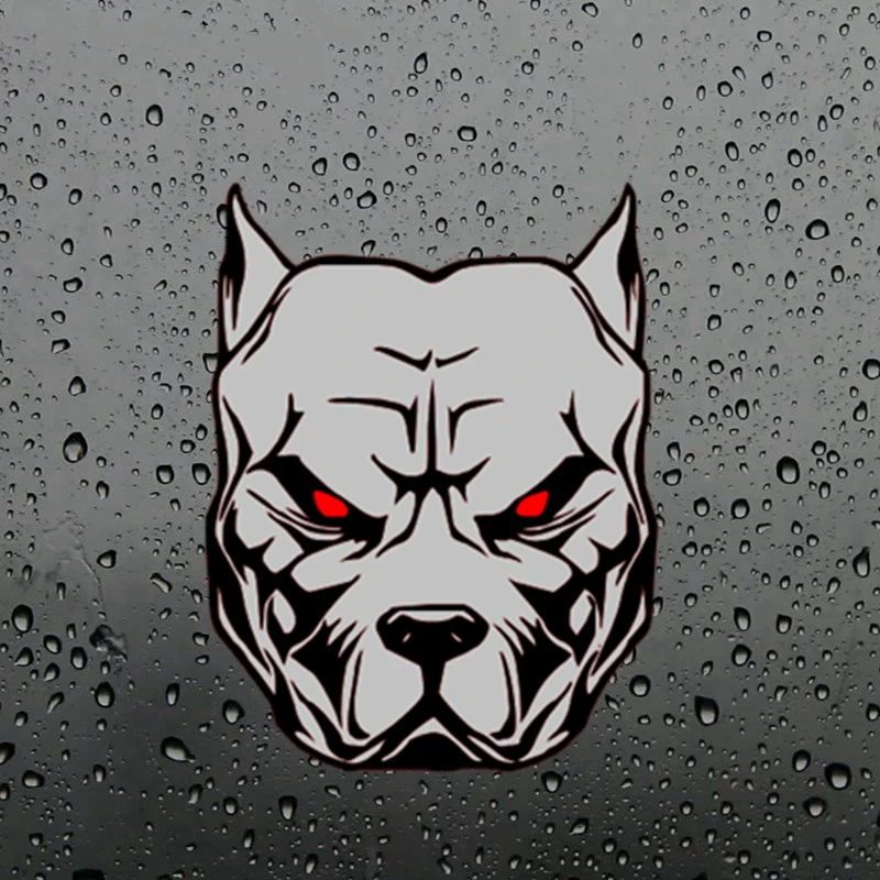 

JuYouHui внешние аксессуары, наклейка, крутые наклейки Angry Pitbull, водонепроницаемые для автомобиля, ноутбука, гитары, скутера, наклейки для ноутбука