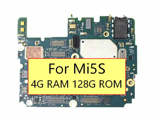 Материнская плата для xiaomi Mi5s Mi оригинальная б/у 4 Гб ОЗУ 128 ПЗУ Замена материнской