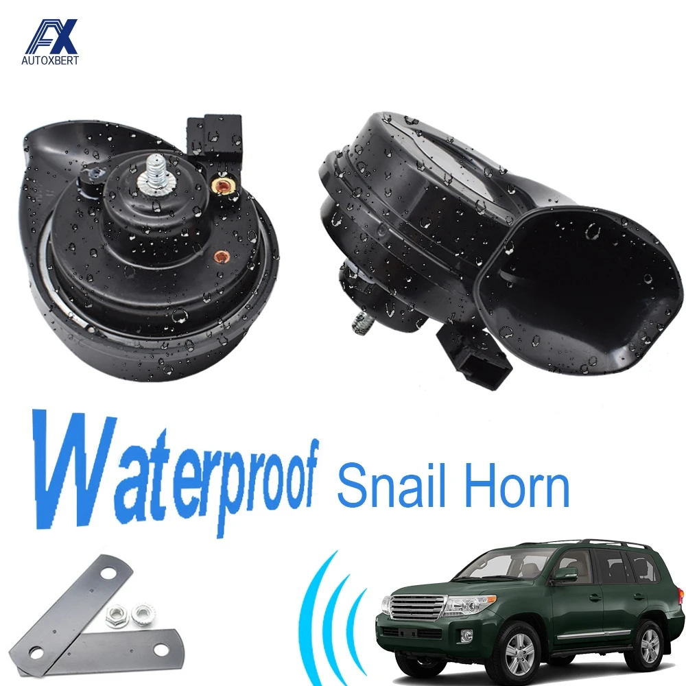 Улитка гудок для Toyota Land Cruiser J100 J200 1997 2020 12 В 110 125db громкие водонепроницаемые