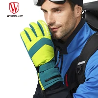 riding gloves winter warm ski gloves snowboarding outdoor sport thermal waterproof windproof zipper pocket for motorcycle gloves