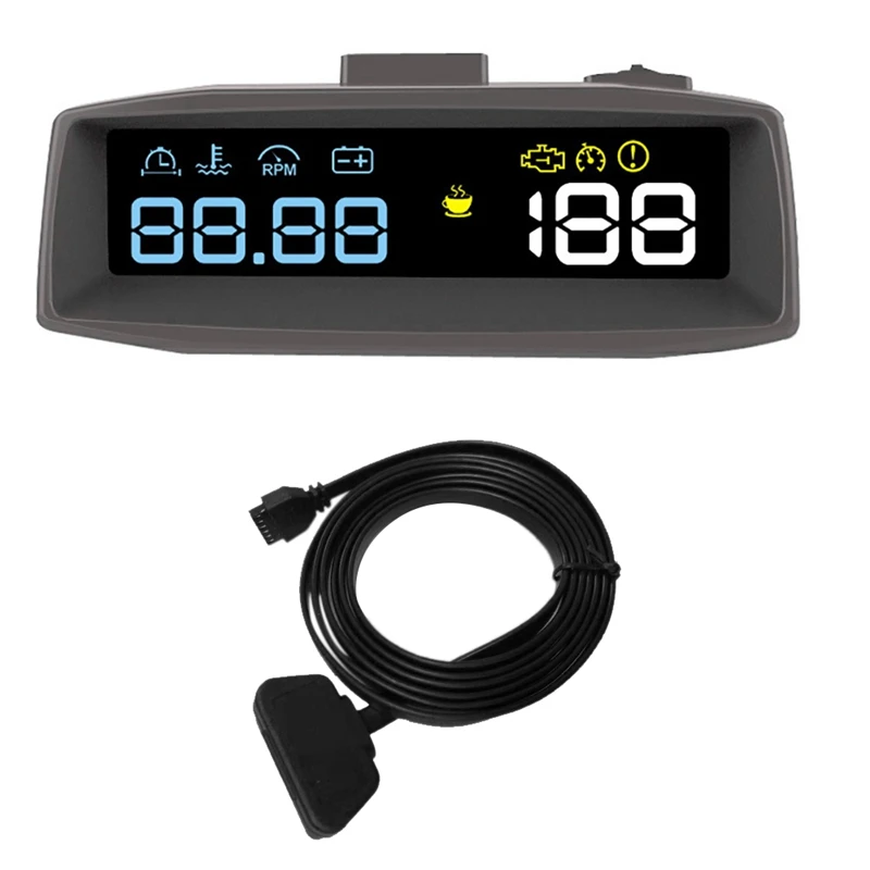 

Universal Head Up Display Car HUD Display Car HD Speed Digital Projector OBD2 II EUOBD Car HUD Head Up Display 4F