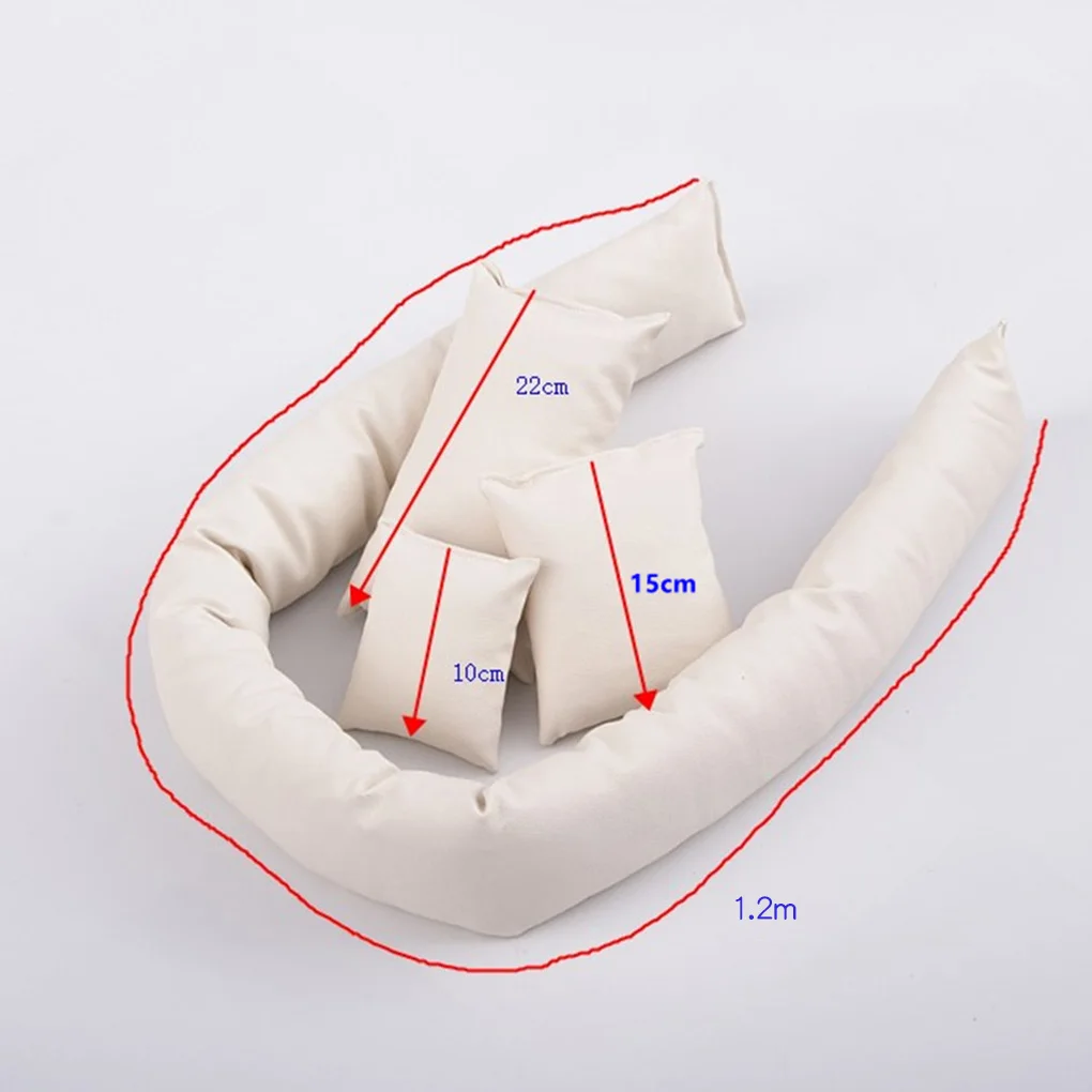 

4PCS/Set Baby Photography Costume Round Posing Props Baby Pillows Ring Newborn Photo Shoot Basket Filler