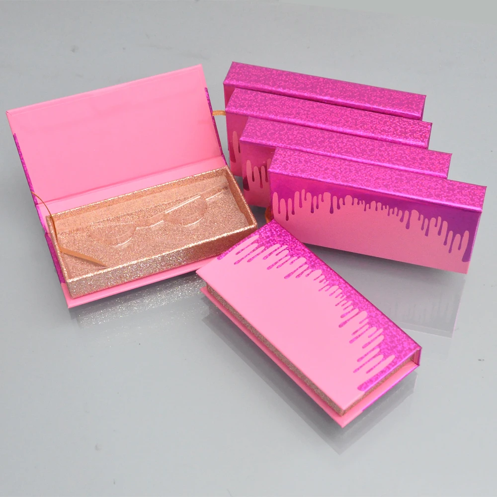 

20pcs/Pack Wholesale Eyelash Packaging Box Custom Lash Boxes Package 25mm Mink Lashes Storage Case With Tray Makeup Bulk Vendor