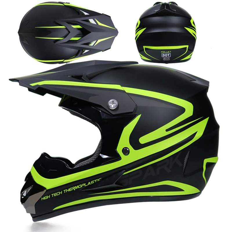 MSUEFKD бездорожье мотокросса шлем мотогонок взрослых мотокросса шлем ATV мотокросса горные MTB DH гоночный шлем - Цвет: 2b