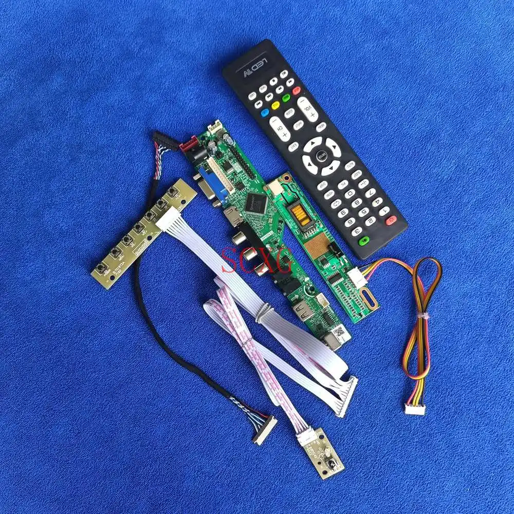 

1CCFL LCD screen controller board HDMI-compatible USB VGA Kit1024*768 20Pin LVDS Fit FLC38XGC6B/FLC38XGC6T/NA19026 Analog signal