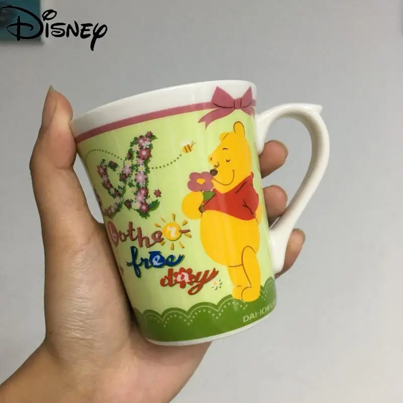

Disney Porcelain Cup Cute Cartoon Pooh Mickey Mug Simple Large Capacity Water Cup Milk Cup Breakfast Cup Coffee Cup