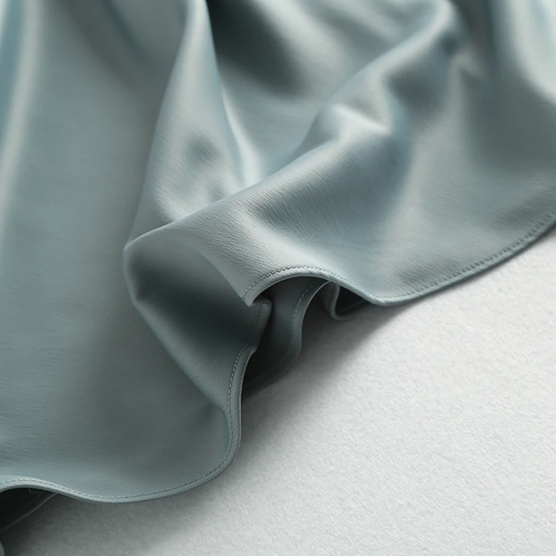 Юбка Женская средней длины модная атласная элегантная длинная юбка с завышенной