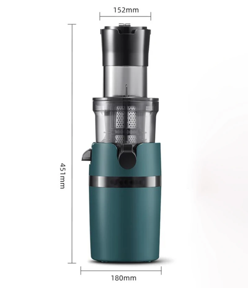 Exprimidor Original autom&aacute;tico, separaci&oacute;n de residuos de jugo, exprimidor peque&ntilde;o para el hogar, m&aacute;quina de jugo de fruta de gran di&aacute;metro-5