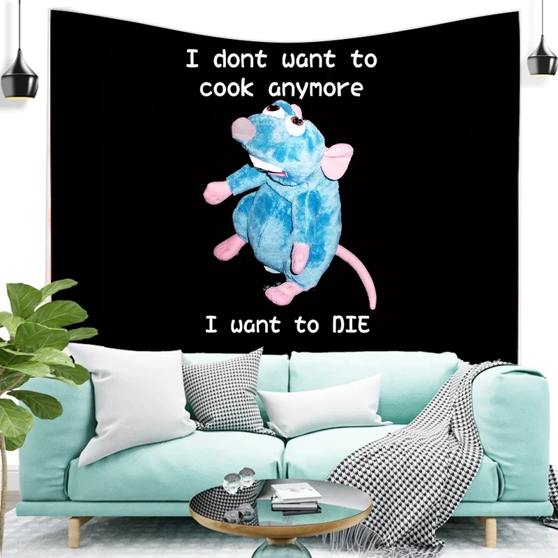 

Kawaii Anime Mouse Pattern Wall Hanging Beautiful Tapestry Japanese Style Tapestry Anime Kawaii Room Decoration Wall Decoration