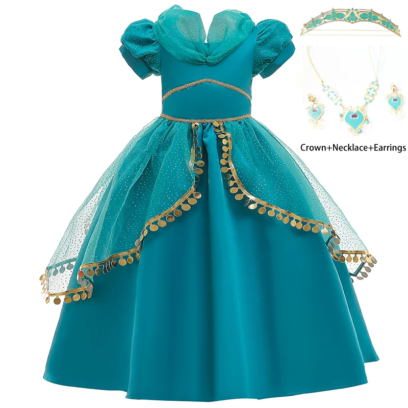 Маскарадный костюм принцессы Аладдина на Хэллоуин Детские платья день рождения