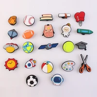 new design pvc character student school series shoe charms shoe decorations birthday gifts for kids