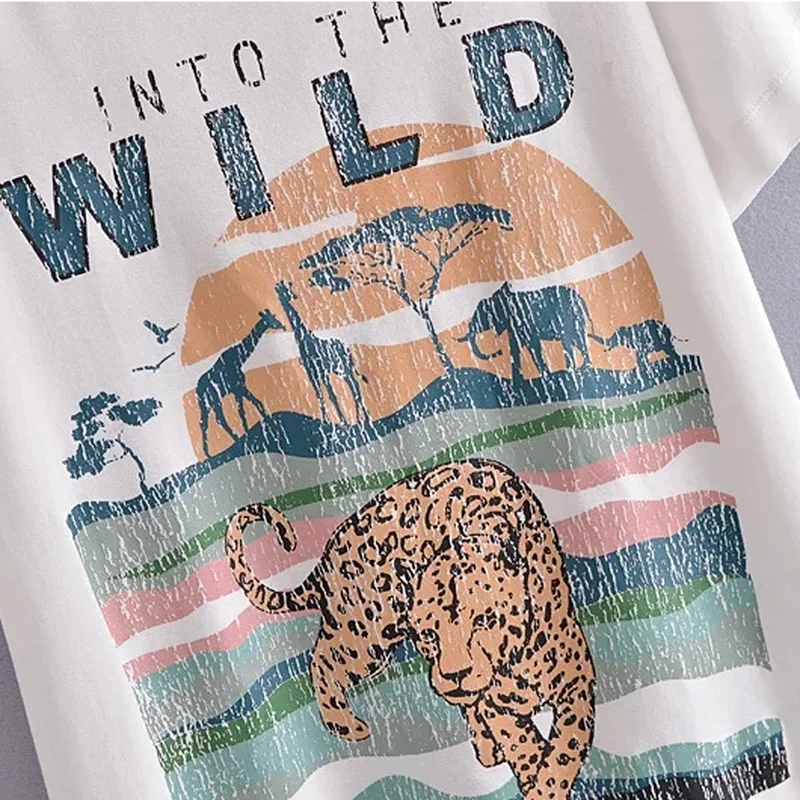 

2021 New Tee Tops for Women Oversized Style Cotton Short Sleeve Woman Tshirts Super Chic Bohemian White Summer Graphic T Shirts