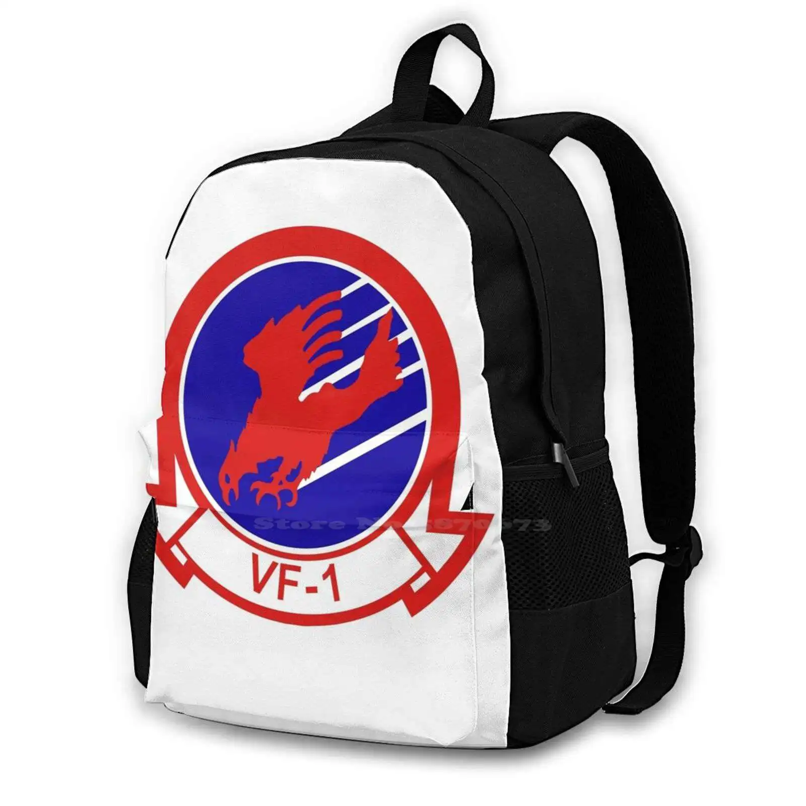 

Screaming Vf-1 Patch Teen College Student Backpack Laptop Travel Bags Vf 1 Vf 1 Patch Movie Fans Patches Screaming Screaming