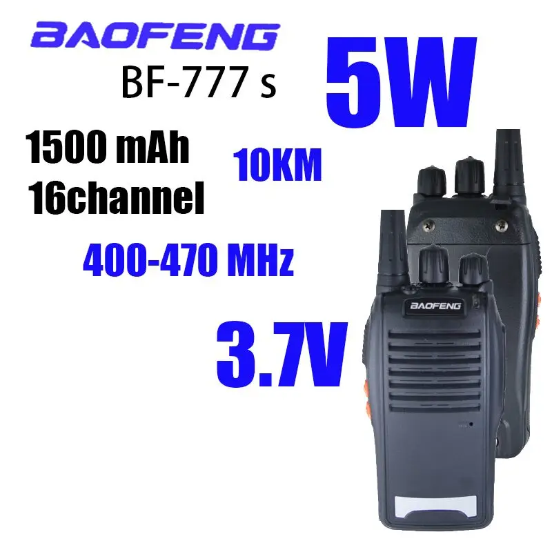 Baofeng best selling BF-777S 2 PCS in 1 box UHF Transceiver  Walkie talkie Two Senses 2-way ham radio comunicador 777s BAOFENG