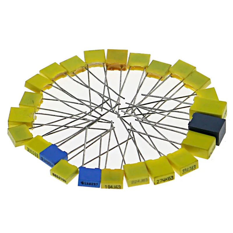 240 шт. 24 В 63 100 полипропиленовый защитный пластиковый пленочный конденсатор