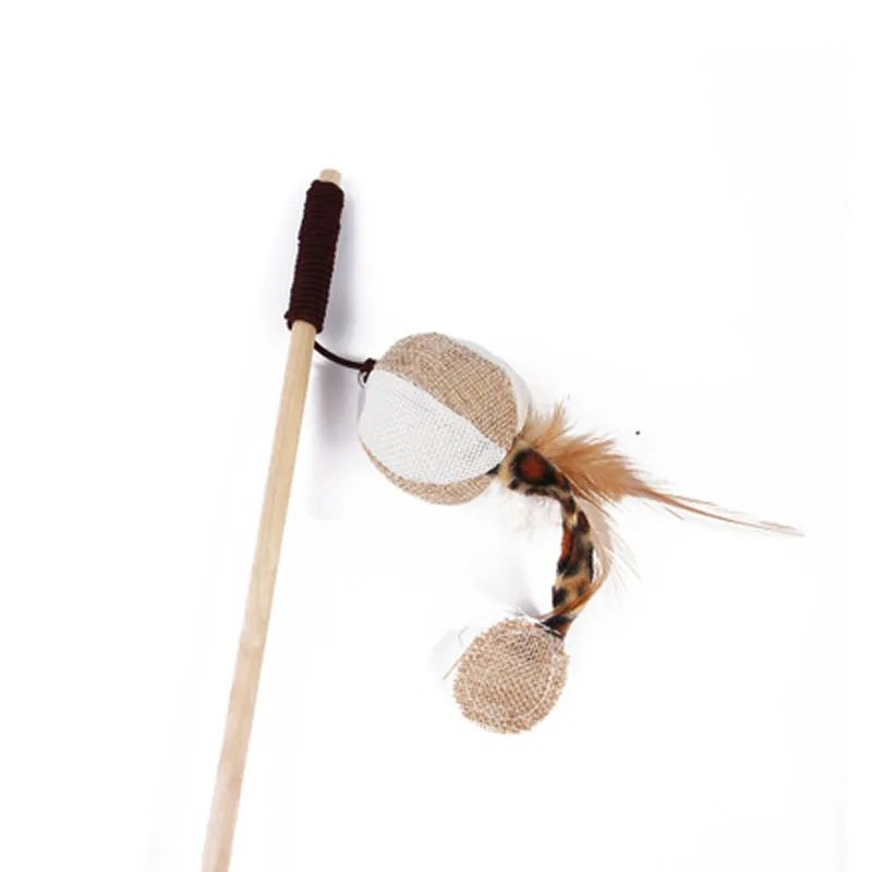 Интерактивная палочка для кошек и котят забавная удочка игровая игрушечная с