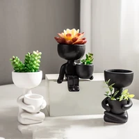 home accessories ceramic small green planter creative tabletop cabinet accessory mini succulent planter