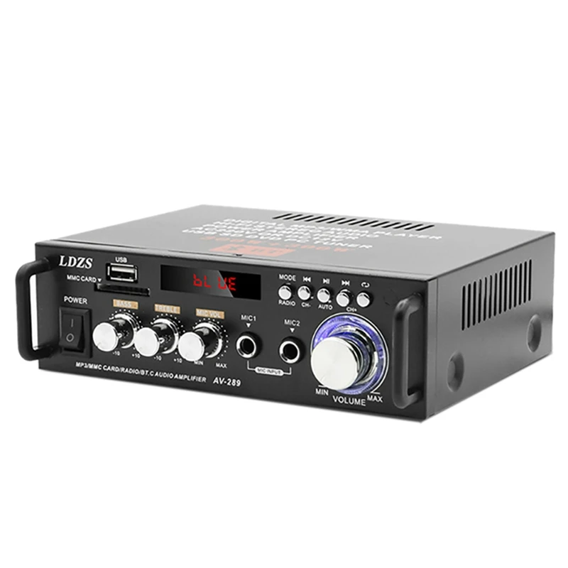 

Home Bluetooth Sound Power Amplifier Mini Hifi Stereo Audio Class D Amp Bass Treble For Speakers