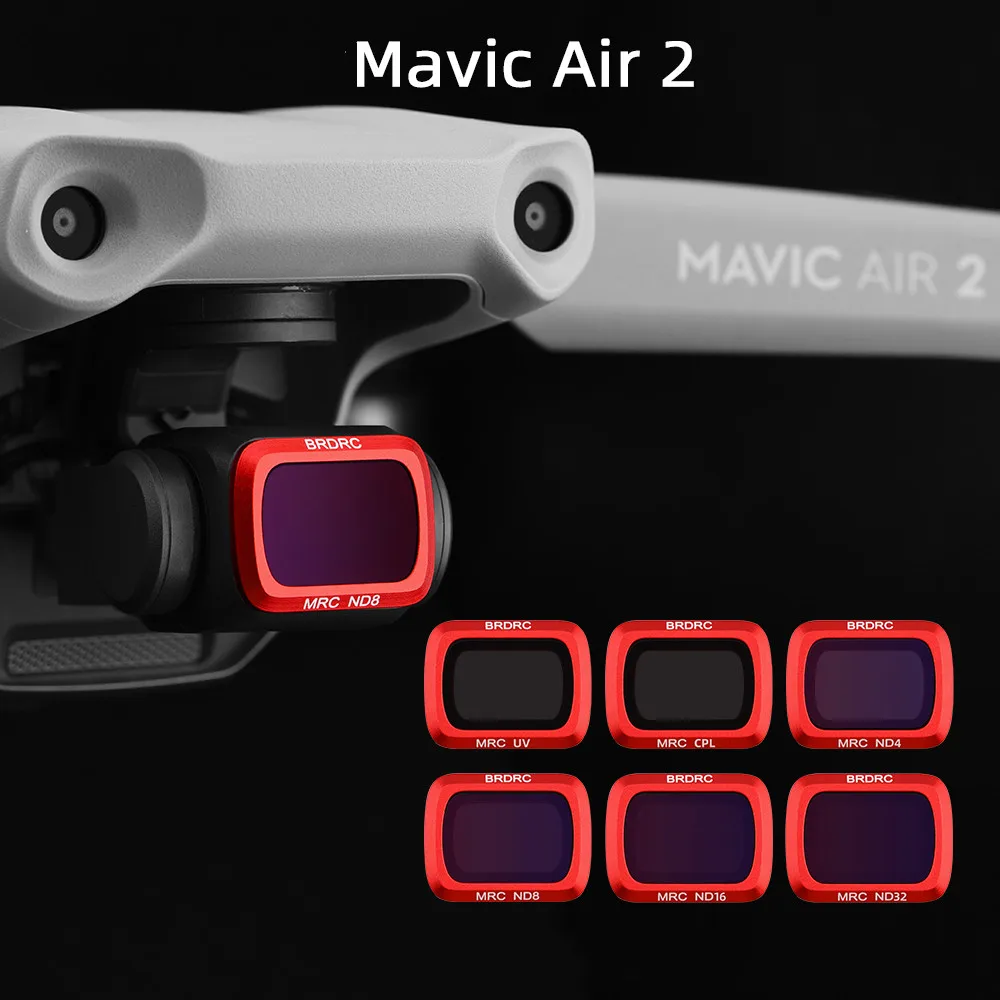 Профессиональный Mavic Air 2 набор фильтров для объектива камеры дрона UV CPL ND 8 16 32 DJI