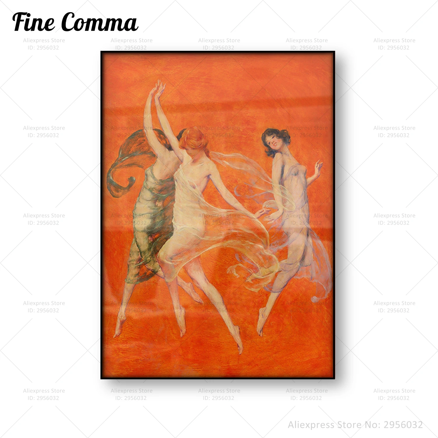 Танец Три Greaces Сказочная Художественная печать винтажный плакат афрация Талия