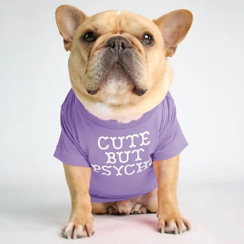 

Summer Pure Cotton French Bulldog T-Shirt Elastic Bottoming Cat Shirt S-XXL Dog Clothes for Yorkshire Chihuahua Pet Costume