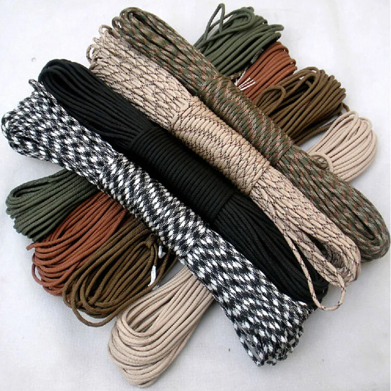 5 Meters Dia.4mm 7 stand Cores Paracord for Survival Parachute Cord Lanyard Camping Climbing Camping Rope Hiking Clothesline 5 meters dia 4mm 7 stand cores paracord for survival parachute cord lanyard camping climbing camping rope hiking clothesline