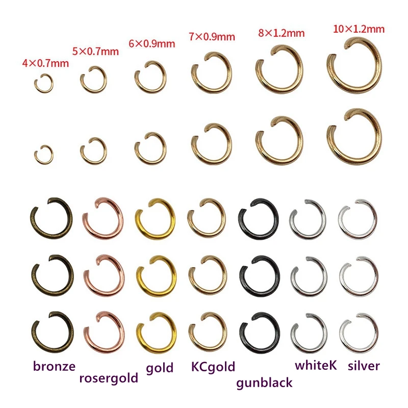 

50-400pcs 4 5 6 8 10mm Jump Rings Split Rings Connectors For Jewelry Making Supplies Diy Jewelry Findings Accessories Wholesale