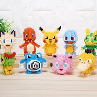 new styles anime model small building pokemon blocks small cartoon game graphics educational toy for childr anniversary gift