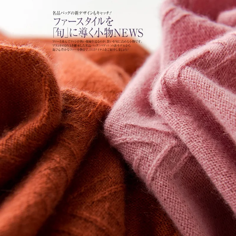 adishree 2020 woman winter 100% Cashmere sweaters and autumn knitted Pullovers High Quality Warm Female thickening Turtleneck