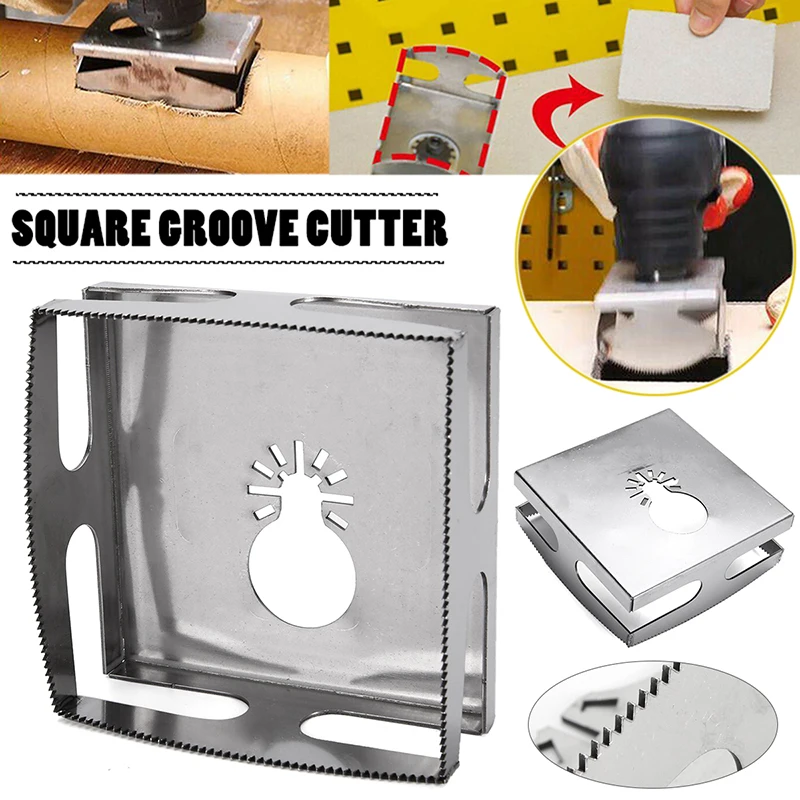 

Square/Rectangle Slot Cutter Stainless Steel Slotter Tool For Woodworking Slotting Cutter Rack Accessories