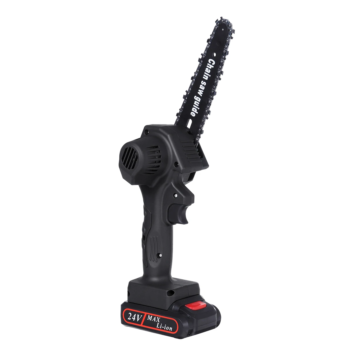 

6 Inch 24V Electric Chain Saw Lithium Battery Portable Electric Pruning Saw Woodworking Tool with 2 Battery for Garden Logging