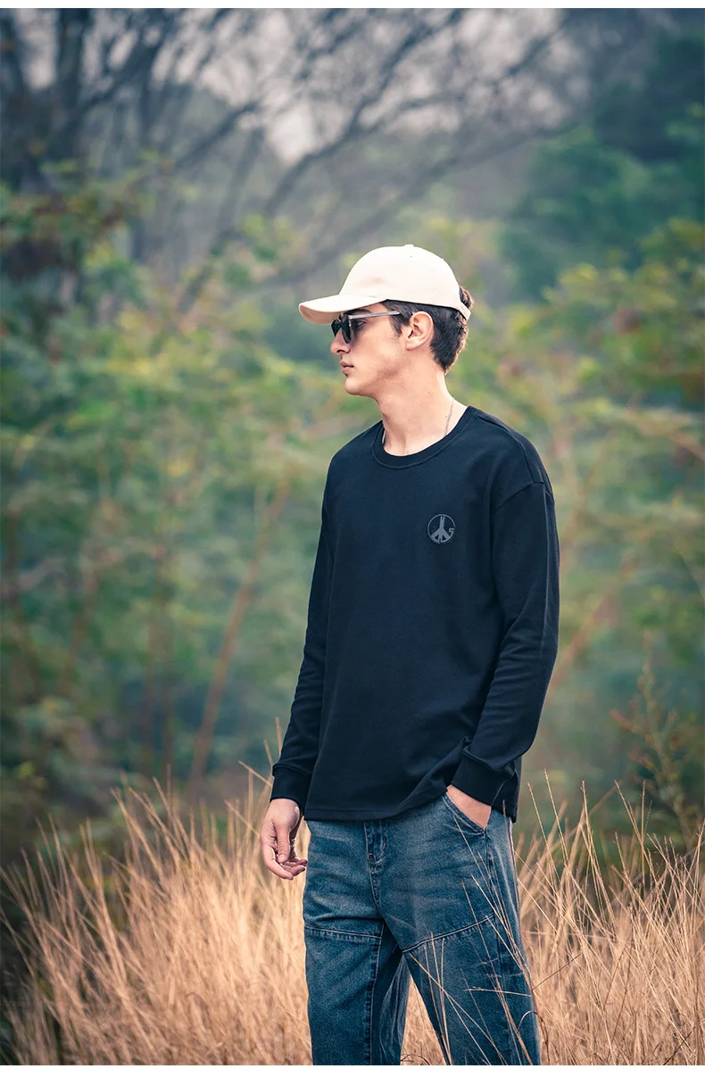 

3462 new spring Korean version of the trend of reflective printing loose round neck casual Sweatshirts