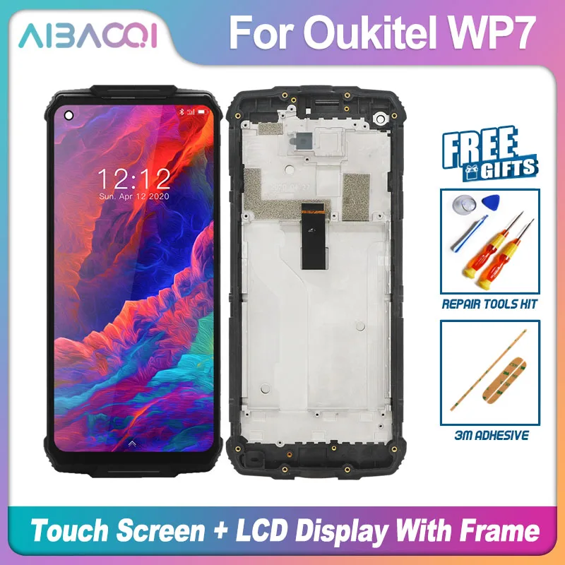 AiBaoQi Новый сенсорный экран + ЖК дисплей в сборе замена для телефона Oukitel WP2/WP5/WP7/WP8